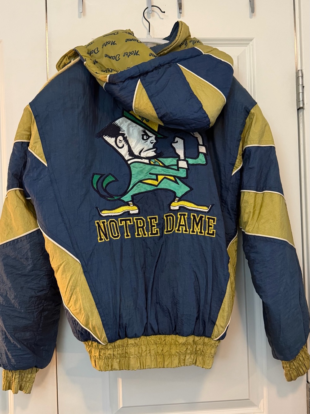 Notre Dame Kids Navy and Gold Jacket - Official Team Hoodie